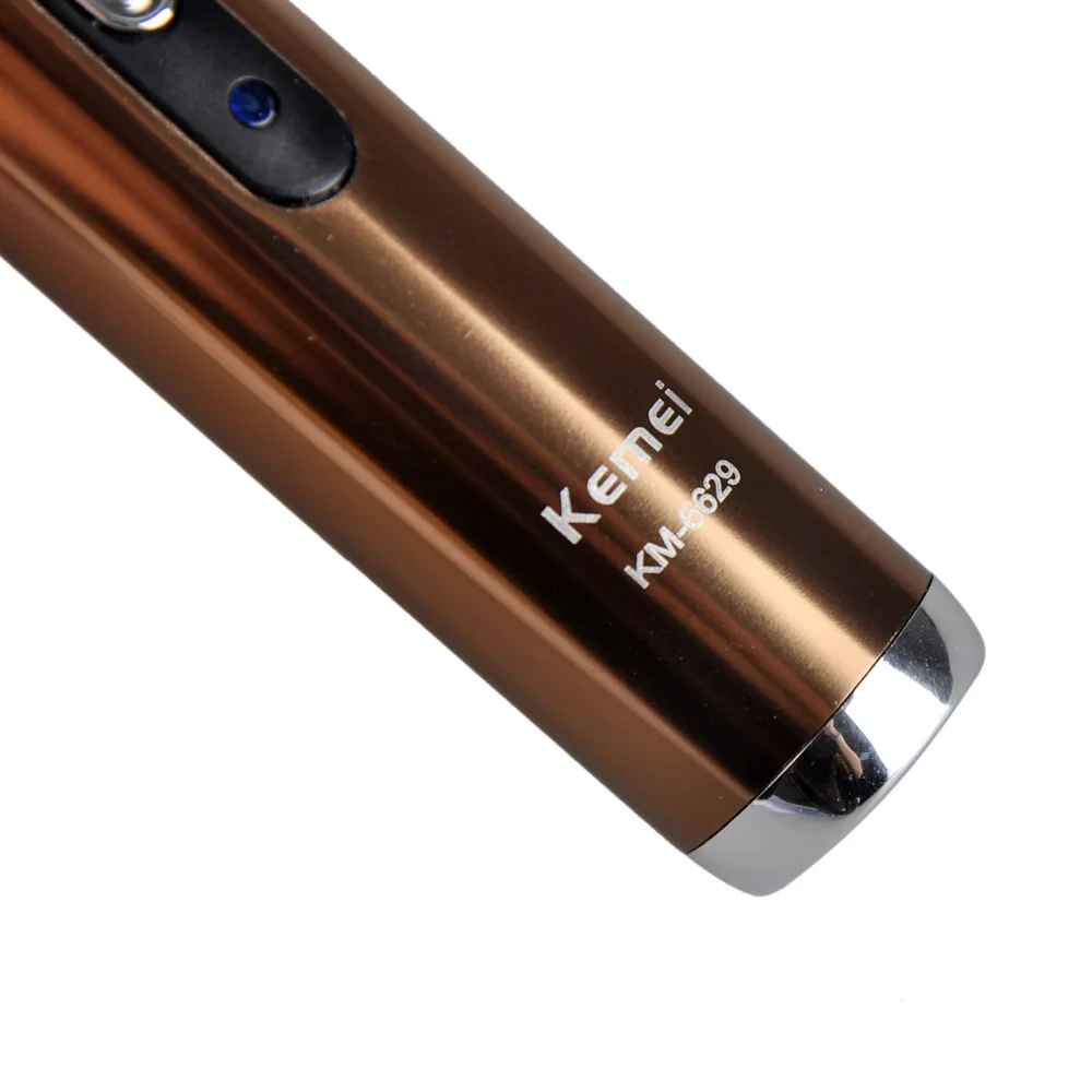 Kemei KM-6629, 2 в 1, триммер для бритья ушей в носу, электрический триммер для бритья, для ухода за ушами, для мужчин и женщин, безопасный уход за лицом