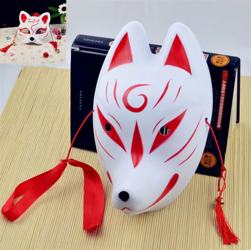 Горячая аниме маска светильник светлячков лес Нацумэ yuujinchou лиса маска косплей Хэллоуин лиса кошка лицо подарок высокое качество - Цвет: 17