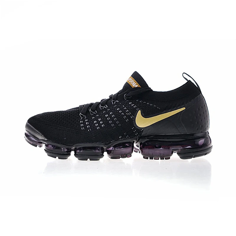 Оригинальные мужские кроссовки для бега Nike Air Vapormax Flyknit 2, удобные дышащие кроссовки хорошего качества с сеткой для бега и спорта на открытом воздухе 942842 - Цвет: 942842-009