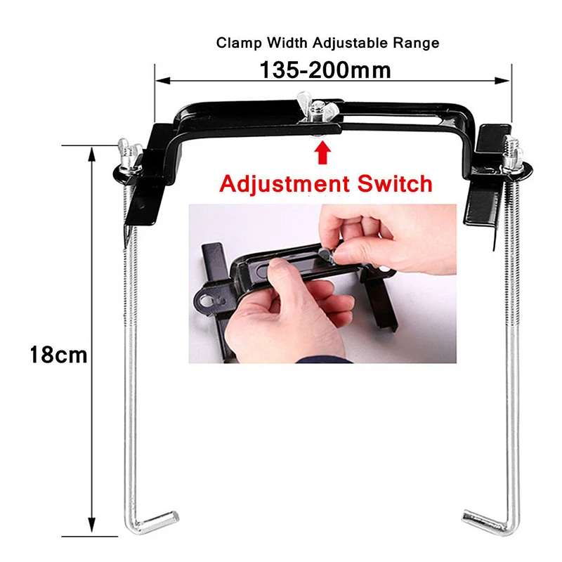 Автомобильный зажим держатель для хранения батареи Регулируемый стабилизатор удерживающий автомобильный морской черный Мода