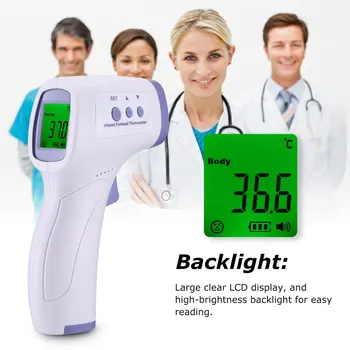 

Non-Contact Infrared Forehead Thermometer High Precision Thermometer Kid Adults Indoor Digital Infrared Fever Thermometer