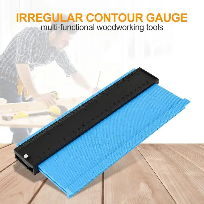 

Profile Gauge 5/10 inch Contour Gauge Duplicator Plastic Inch Metric Profile Ruler For Copying Irregular Shape Wood Marking Tool