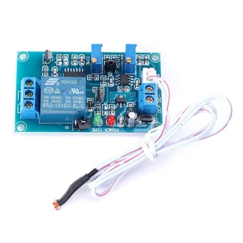 

ShenzhenMaker 1pc Light Detect Sensor 12V Photoresistor Relay Module Timmer Light Control