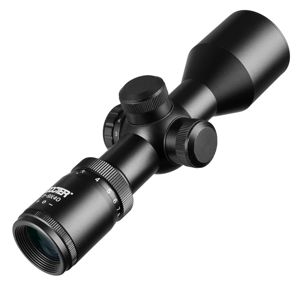 Тактический 3 9x40 компактный прицел Mildot/Rangefinder охотничьи прицелы для сетки