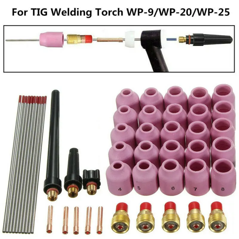 Для TIG факелов WP-9 WP-25 581302 глинозема сопло дуговой сварки газовые линзы расходные материалы