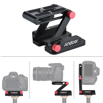 

Andoer New Z-shaped Tilt Head Foldable Camera Desktop Holder Quick Release Plate for Nikon Canon Sony Pentax DSLR Camera Slider