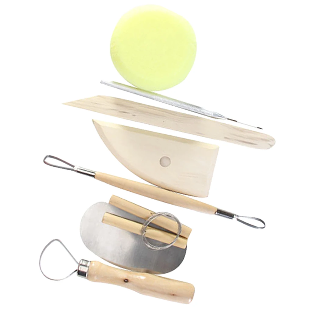 8 Pieces/set Polymer Clay Pottery Sculpting Modeling Carving Tools