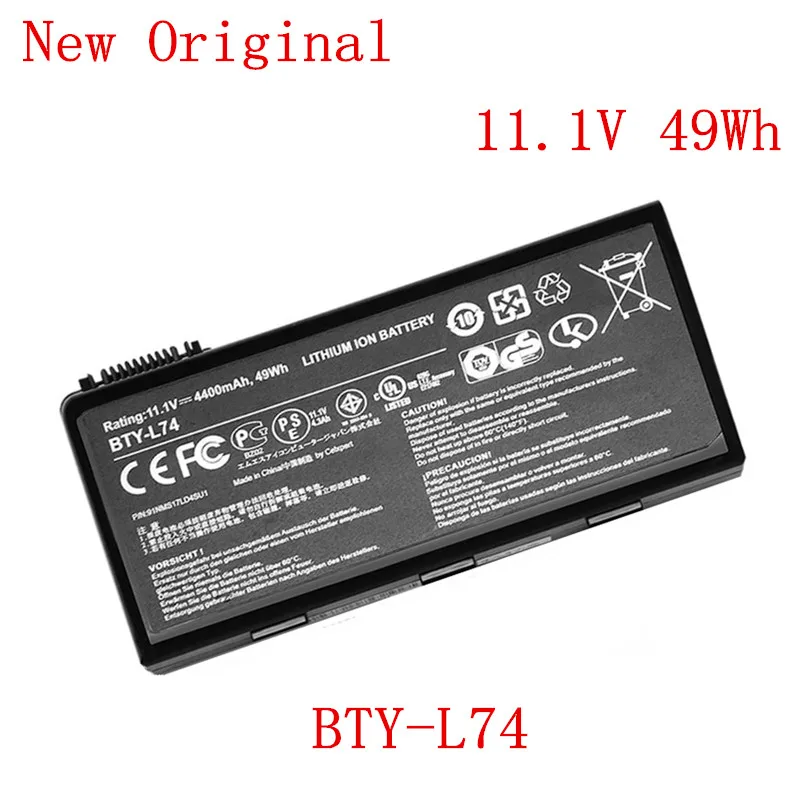 New Original Laptop replacement Li-ion Battery for MSI CX600/BTY-L74 BTY-L75  A5000 A6000 A6203 A6205 A7200 CR600 11.1V 4400mAh