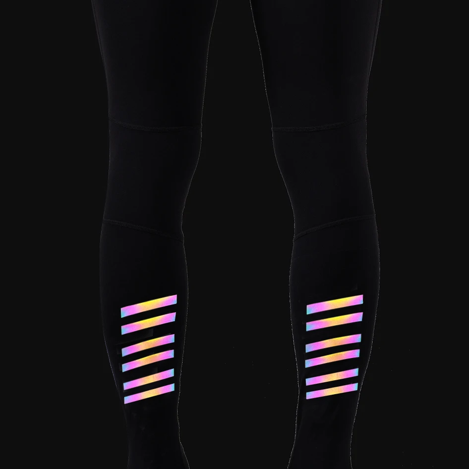 SPEXCEL Performance Winter Thermal Fleece cycling tights thermal fleece cycling bib pants with Colorful Reflective stripe cycling pants