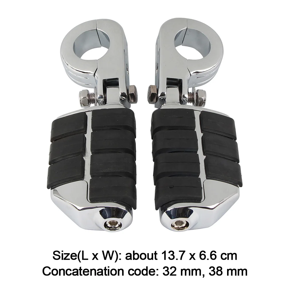 Adjustable Highway Rear Extension Pad Replacement Accessories Foot Peg Easy Install Motorcycle Mount Passenger Guard Bar Styling