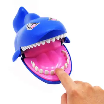 

Simulation Light Biting Finger Shark Animal Pressure Relief Trick Toy Fun Shark Mouth Dentist Bite Finger Game