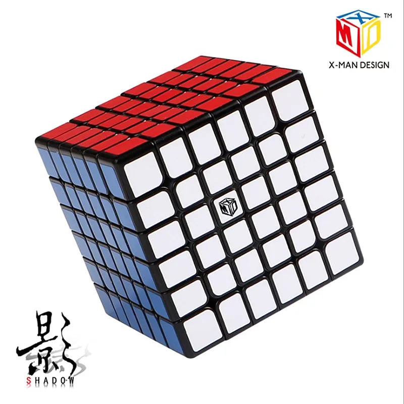 Qiyi X-MAN Shadow/Shadow M 6x6x6 Магнитный магический куб Qiyi 6x6 Магнитный скоростной куб Shadow M 6x6 cubo magico Магнитный 6x6 куб