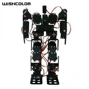 

17DOF Biped Robotic Educational Robot Kit Servo Bracket with 17pcs MG996R Servos & Servo Horn for Arduino