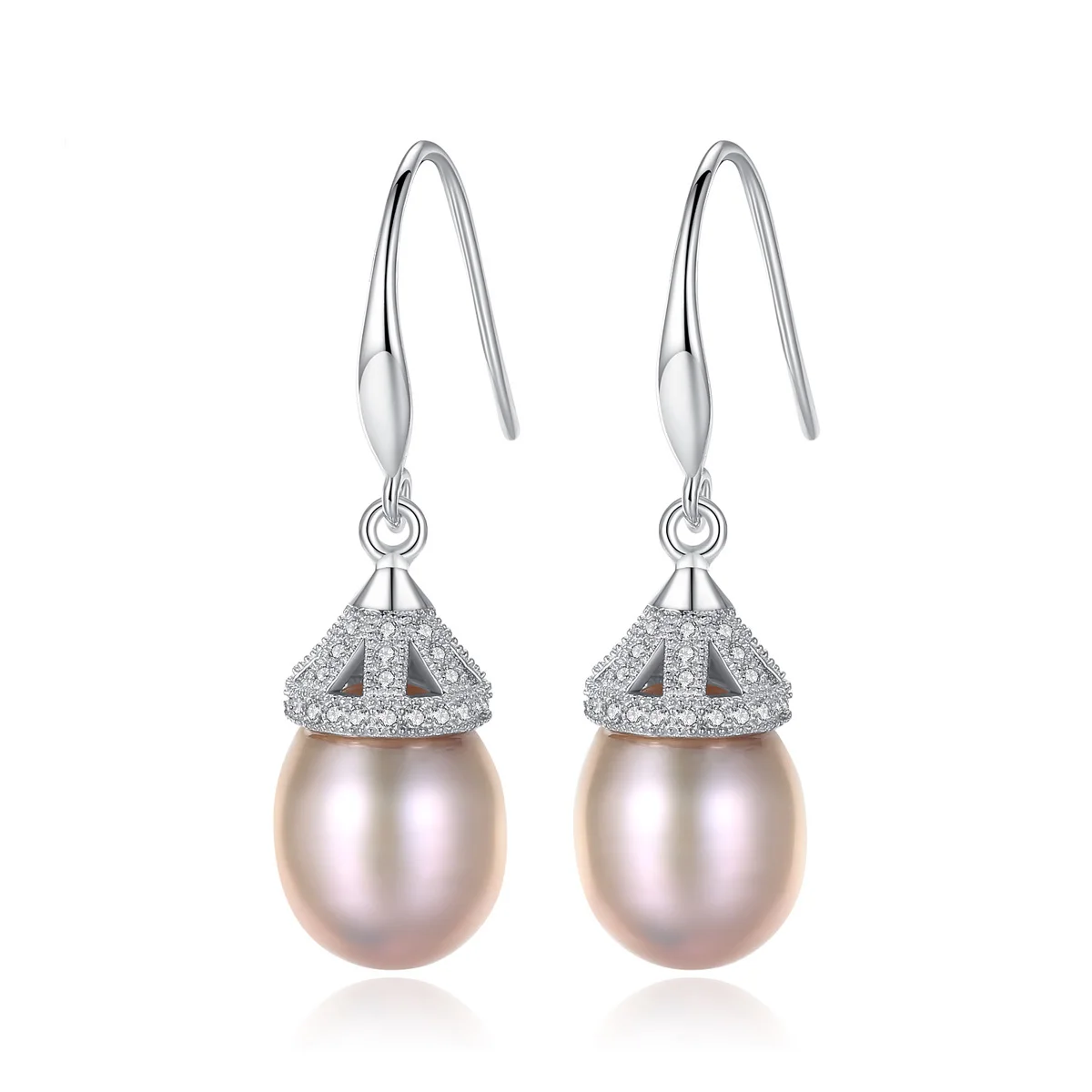 

Fenchen Pure Natural Pearl Earrings Freshwater Drop Pearls 925 Sterling Silver Dangle Earrings Fine Jewelry Gift for Wome AE043