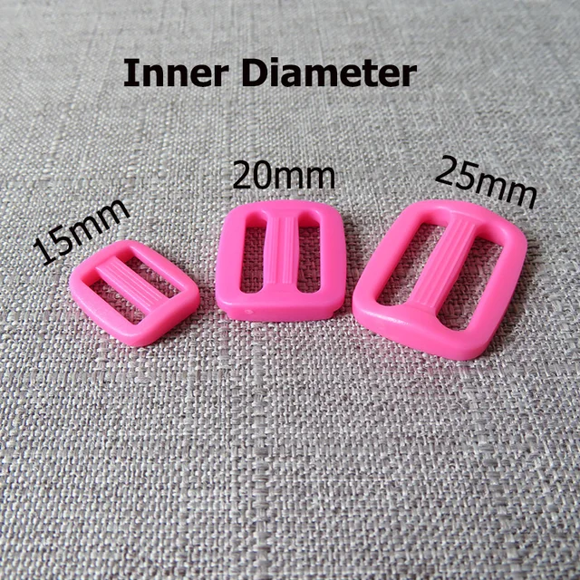 5pcs/lot 15mm 20mm 25mm colourful Plastic buckle strap buckle for bag backpack cat pet dog collar garment sewing DIY accessory Rose