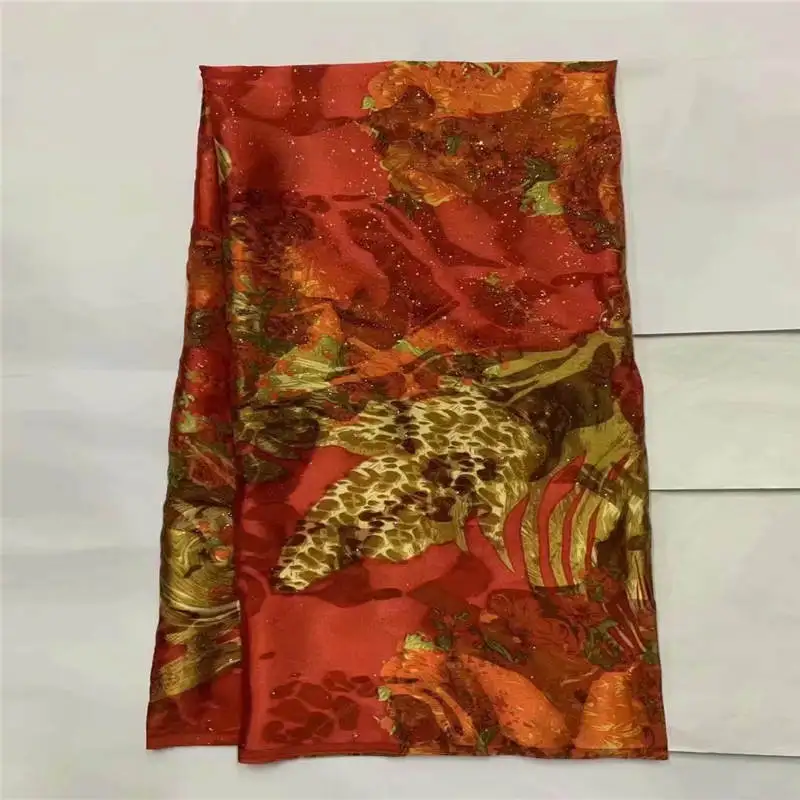 2020 Latest Design High Quality Soft African Silk Fabric For Garment