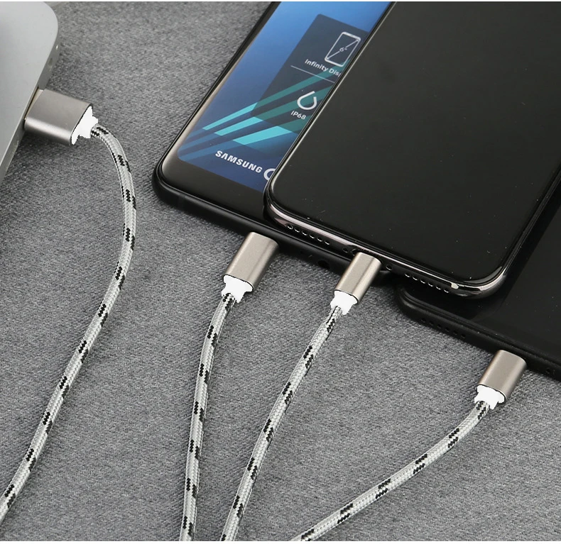 Кабель зарядного устройства NATTHSWE для iPhone XS MAX X 8 7, кабель Micro usb type C для samsung Galaxy S9 S8, кабель для быстрой зарядки, Кабель зарядного устройства