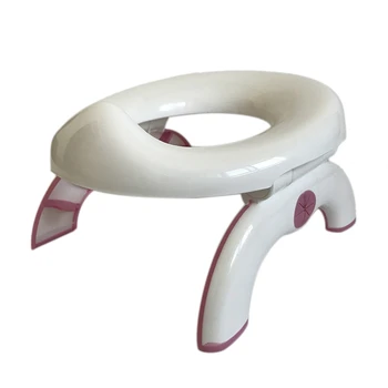 

Baby Toilet Potty Training Seat 2 in 1 Portable Toilet Seat Kids Foldable Baby Infant Toddler Travel Potty Ring Cushion