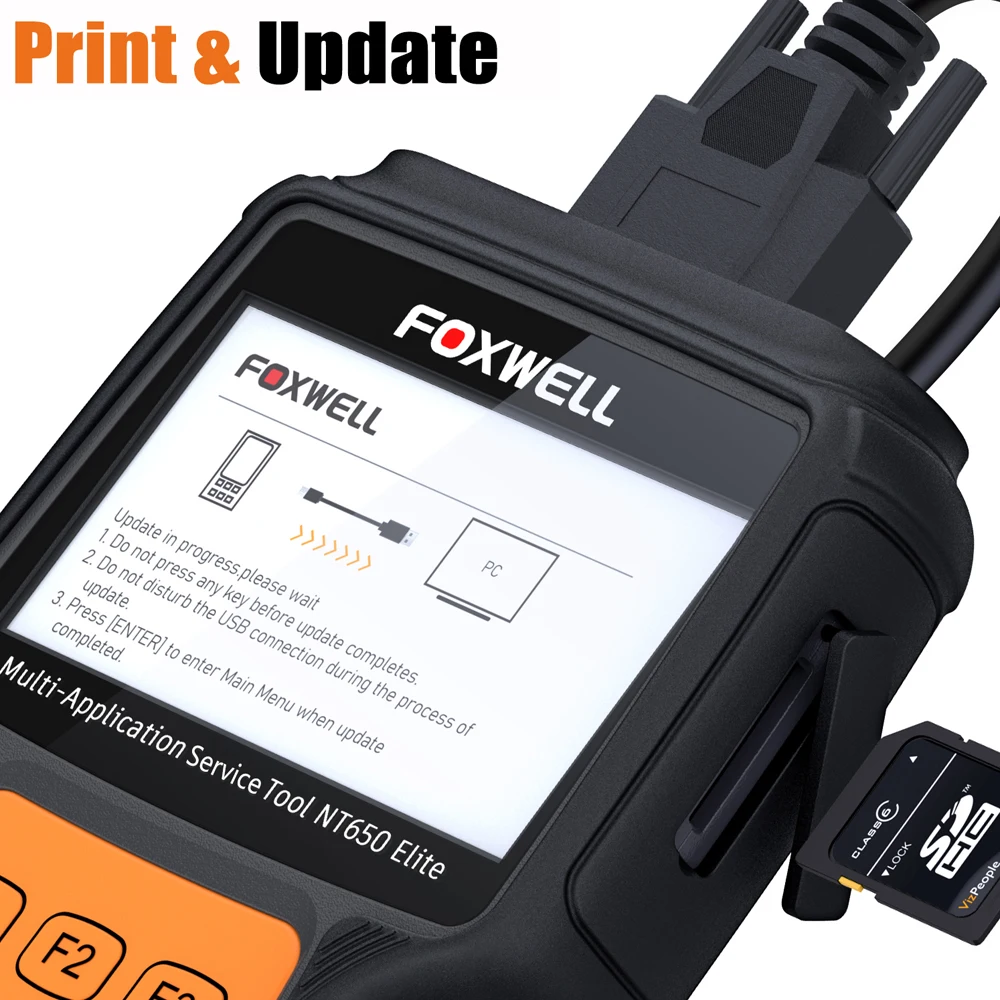 Диагностический инструмент FOXWELL NT650 Elite OBD2 считыватель кодов ODB2 OBDII|Считыватели и