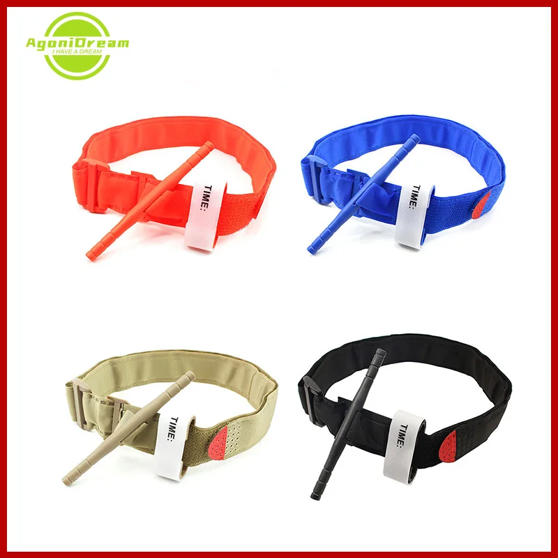

1pc Tourniquet Outdoor Hiking Portable First Aid Quick Slow Release Buckle Tactical One Hand Emergency Exploration Survival