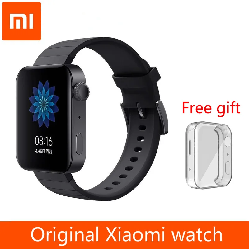 US $117.60 Original Xiaomi Mi Watch GPS NFC WIFI ESIM Phone Call Android Smart Watch Sports Bluetooth Fitness Heart Rate Monitor