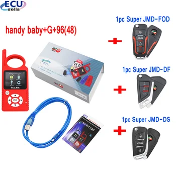 

Original V9.0.5 JMD Handy Baby Hand-held Car Key Copier Auto Key Programmer for 4D/46/48/G/KING/Red Chip with Super Remote