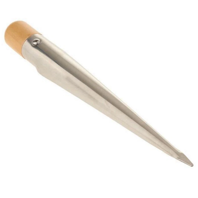 

170mm Boat Splicing Spike Marine Wood Handle 304 Stainless Rope Steel Splicing Spike for Yacht Speedboat