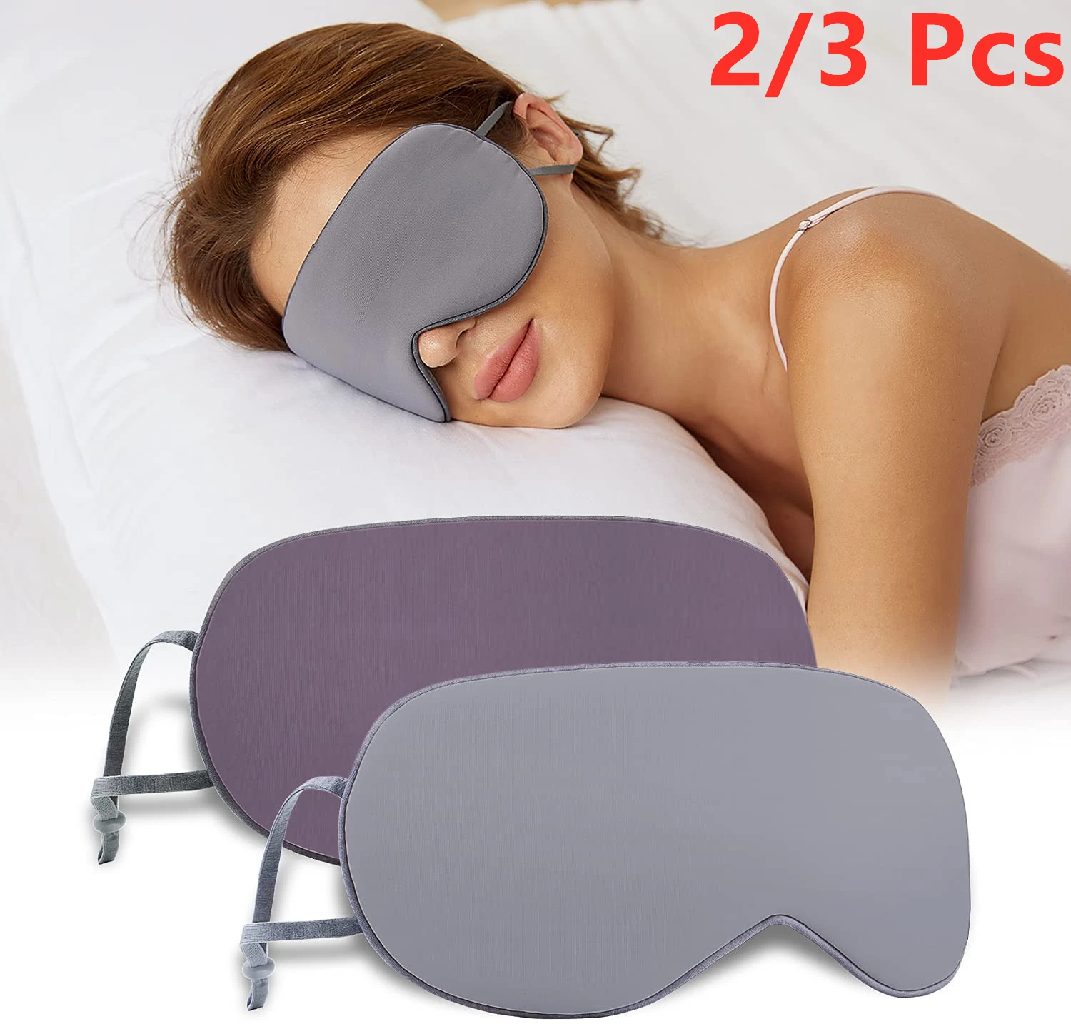 2/3 Pcs Sleeping Eye Mask, Warm, Cool Doublesided Use Of Sleep Mask