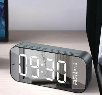 

Wifi Mini Alarm Clock Mirror Subwoofer Bluetooth Speaker