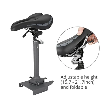

Foldable Electric Scooter Seat for Xiaomi M365 Height Adjustable 15.7 - 21.7inch Saddle for Skateboard Easy Install