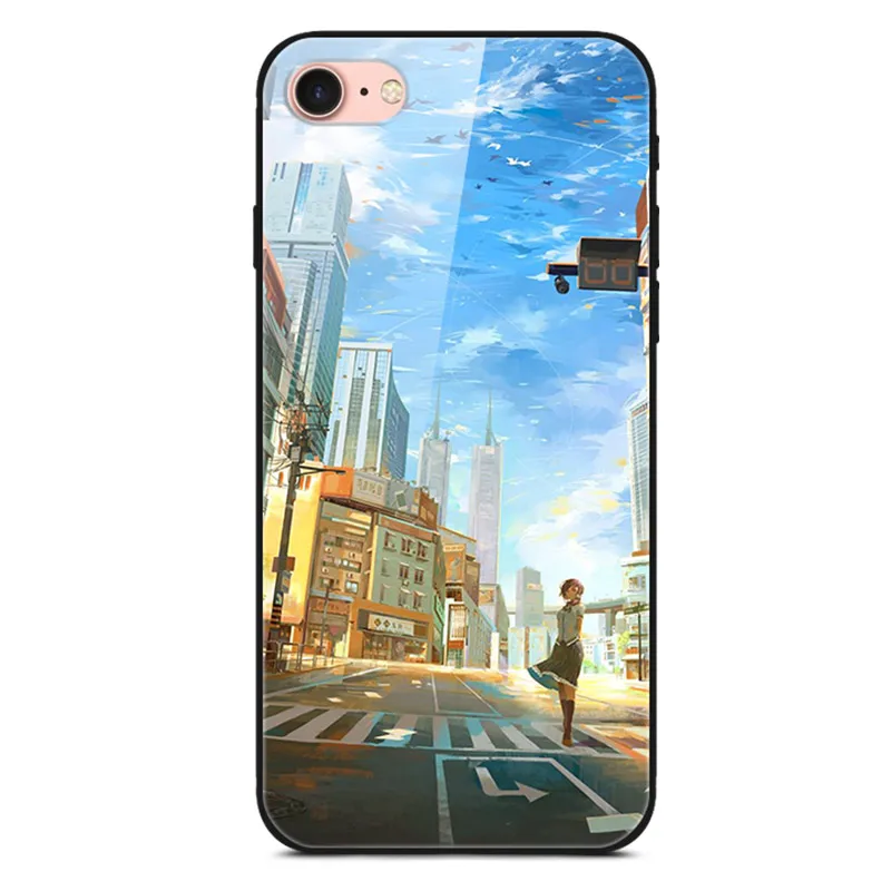 14 Чехол для телефона для Apple iPhone 7 7Plus 8 8Plus 6s 6Plus 6s plus чехол из закаленного стекла для iPhone X XR XS Max XSmax бампер - Цвет: 14
