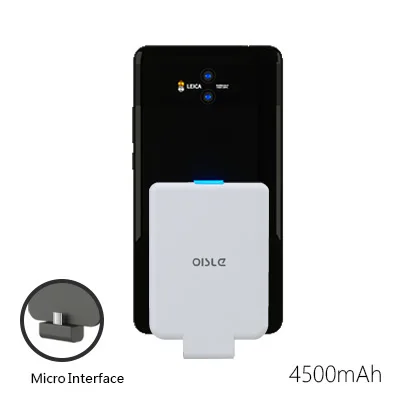 Micro USB White Mi ni mi cro USB 4500 мАч без кабеля зарядное устройство чехол резервная Зарядка банк питания для Xiaomi mi 9 mi x3 Red mi Note 5 8 Vivo X20 - Цвет: Micro USB White