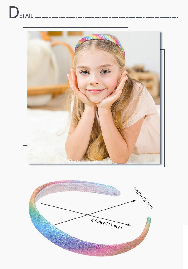 Рисунок 2 - Детские обручи для волос с блестками