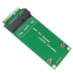 Adaptateur Mini PCI E Express 3x5cm mSATA vers 3x7cm Mini PCI e SATA SSD pour Asus ee PC 1000 S101 900 901 900A T91 