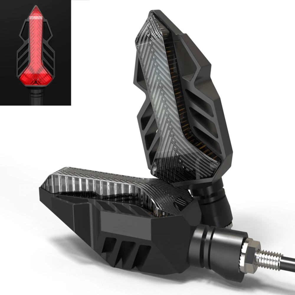 

KKMOON Universal Waterproof 1Pair DC 12V Motorcycle LED Turn Signals Light Tail Lights Indicators Amber Blinker for moto