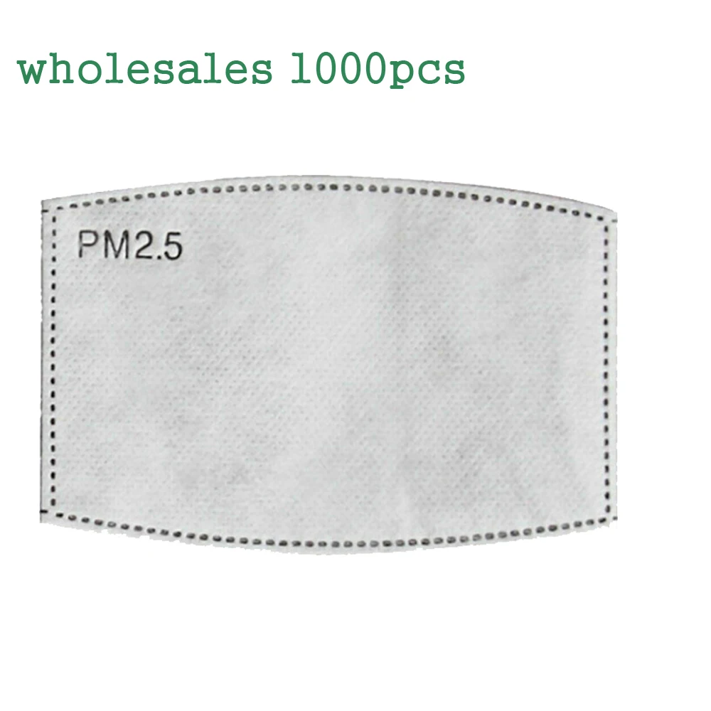 1000 шт./лот оптовая продажа сменный 5 слоев PM2.5 фильтровальная бумага Анти-туман