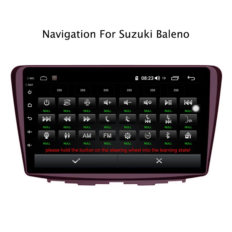 Best Ectwodvd 9inch Andriod 8.1 Car DVD GPS For Suzuki Baleno 2015-2018 4G RAM 64G ROM CarPlay DSP 4G LTE with WIFI 7