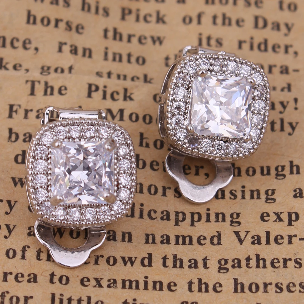 Square Geometric Clip on Earrings for Women ear accessories ear clip clip earrings ear clip earrings