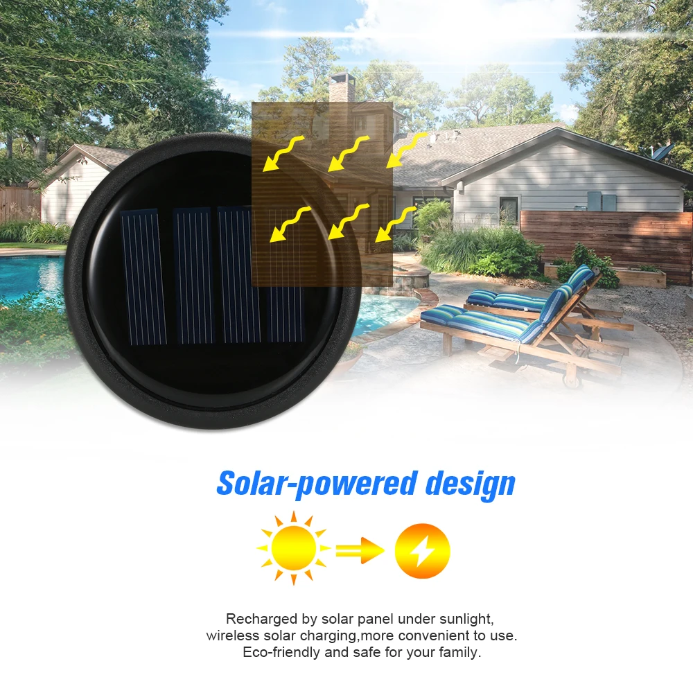 Solar Sensor Wall Lights, Super Split 74LED Waterproof Solar Powered PIR Motion Sensor Energy Saving Night Lights for Garden