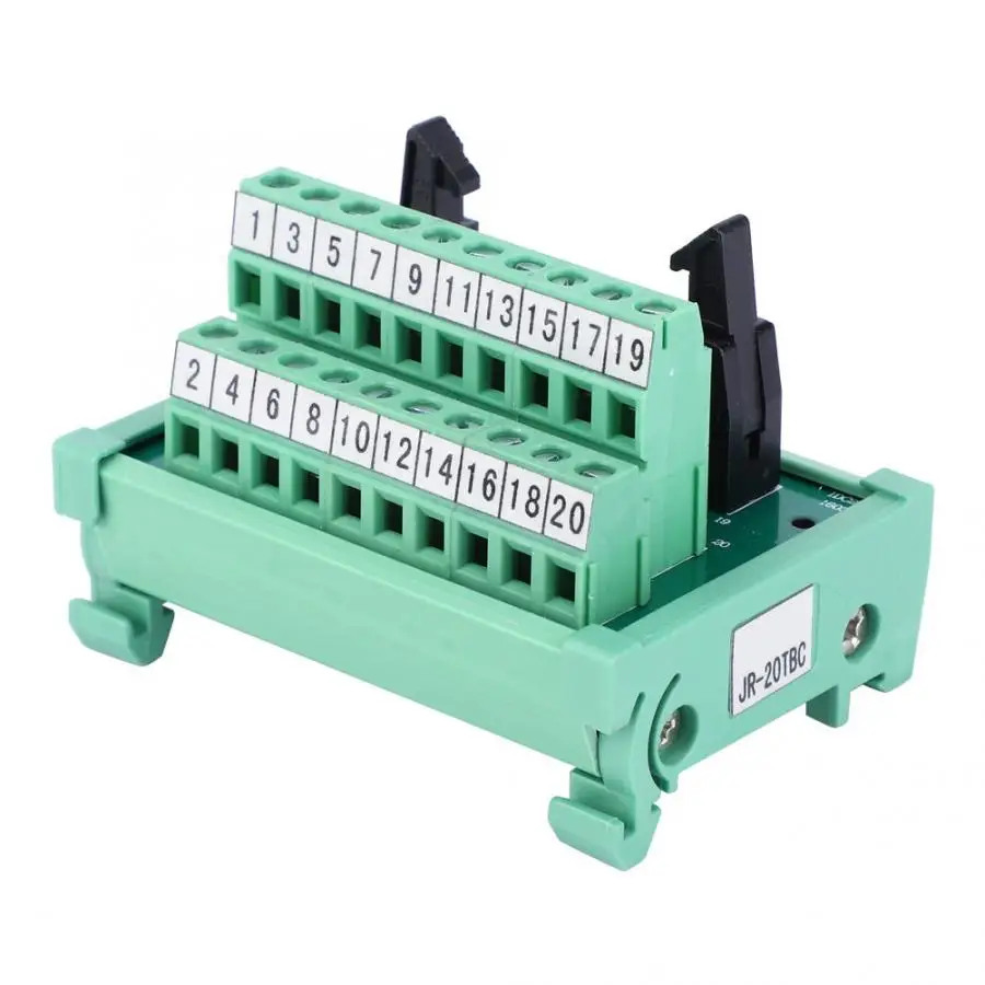 

IDC-20P PLC Board Terminal Block 35mm Signal Adapter Board PLC Adapter Relay Module AWG 22-16