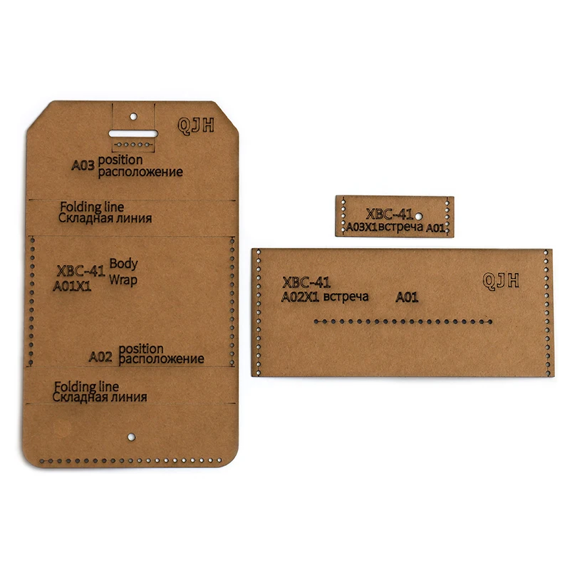 Leather Craft Template DIY Handmade Business card Holder Card Holder Kraft Paper Template Handmade Leather Craft Bag Template 9.5cm*7.5cm leather tools leather craft tool kit leather craft tools leather craft tool leather craft template