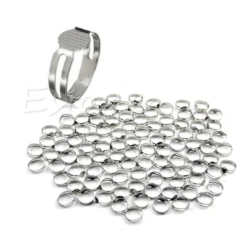 

New 100Pcs Adjustable Flat Metal Plated Ring Blanks Findings Pad Bases 16mm DIY
