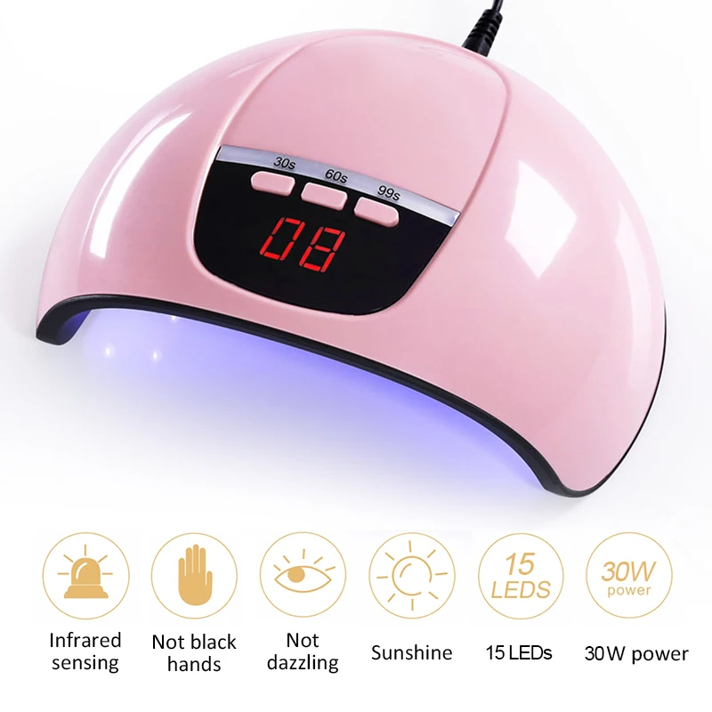 6W/36W/45W UV Nail Lamp UV LED For Nail Dryer Drying Nail Gel Curing Machine USB Cable Ice Lamp For Nail Fast Dryer Nail Tools