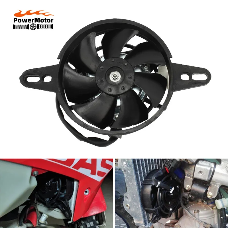 Cooling fan Oil Cooler Electric Radiator Engine Radiator Fit for 150cc 200cc 250cc Go Kart Buggy Motocross Motorcycle