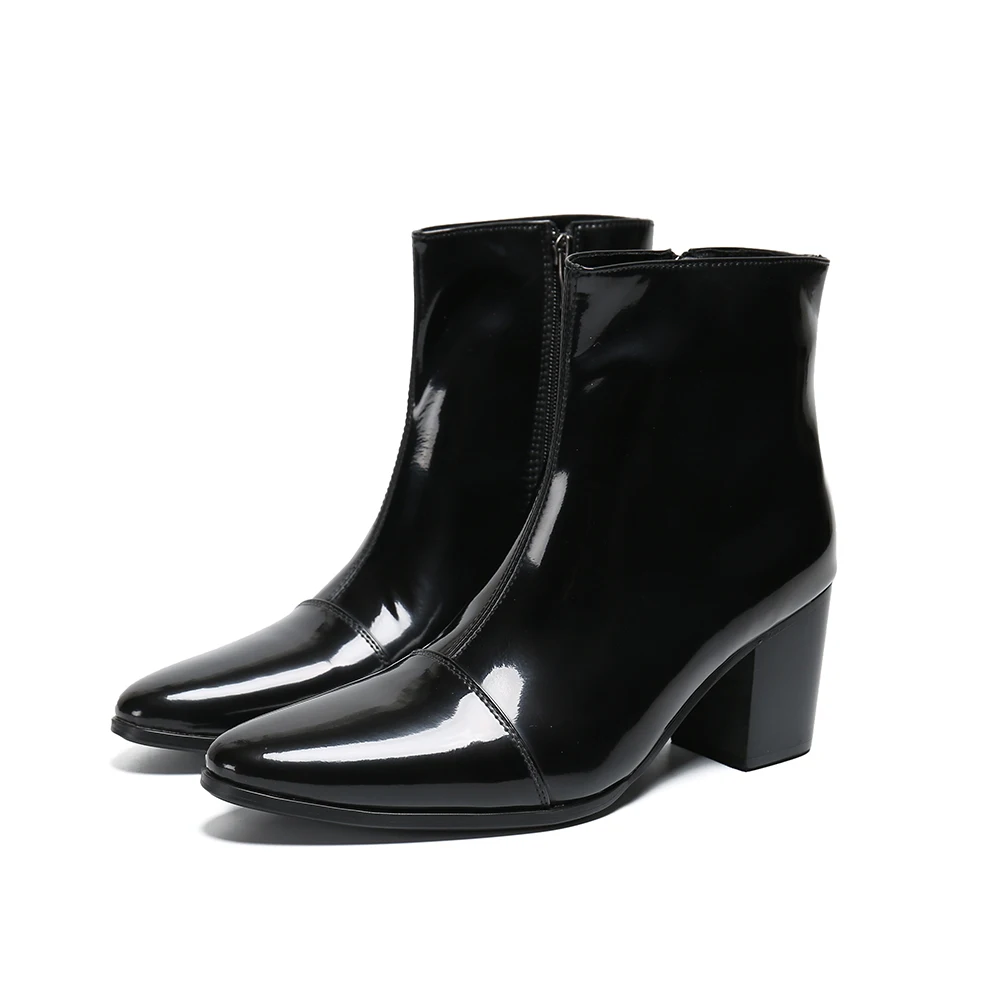 mens heeled dress boots