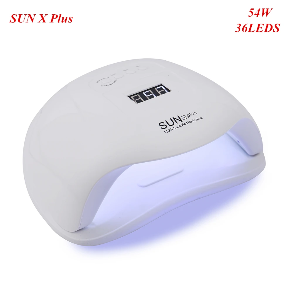 SUN X PLUS SUN X Plus 54 Вт Светодиодный УФ-светильник для ногтей сушилка для всех типов геля Светодиодный УФ-лампа для ногтей отверждающая лампа таймер установка лампа для маникюра гель - Цвет: SUN X PLUS