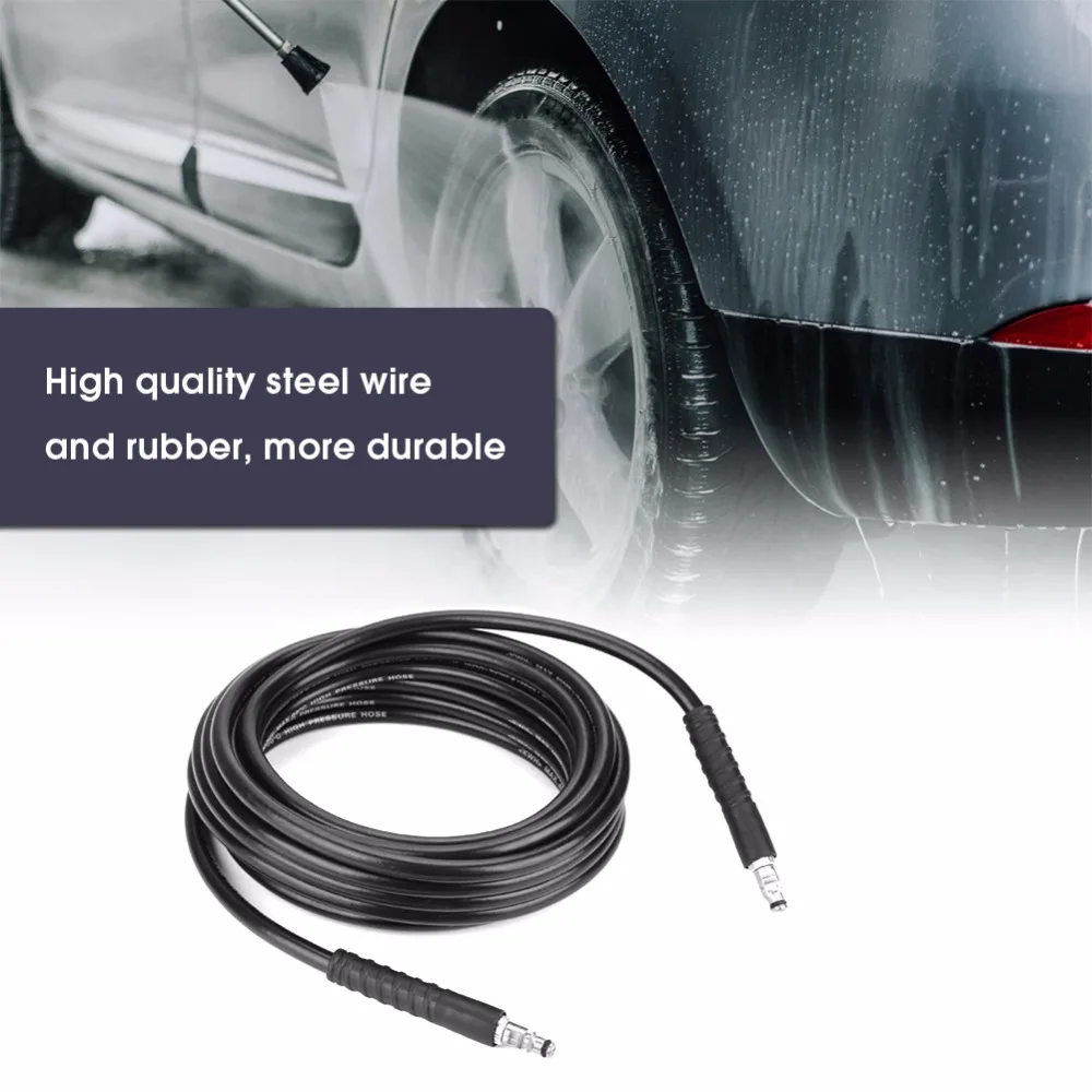 10m Cleaning High Pressure Washer Hose Cleaner Replaceable Steel Wire Hose Pipe 2320PSI for Karcher Clearance Sale