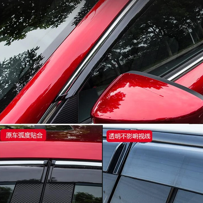 4 pcs/sets For window visor new mazda 6- mazda6 M6 side Sun Rain Protection Shield Exterior body decoration accessories