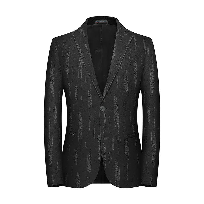 Europe Men Black Stripes Blazers Slim Fit Full Sleeve Blazer Jacket Male Smart Casual Business Suit Costume Fashion Wool Coat Europe Men Black Stripes Blazers Slim Fit Full Sleeve Blazer Jacket Male Smart Casual Business Suit Costume Fashion Wool Coat