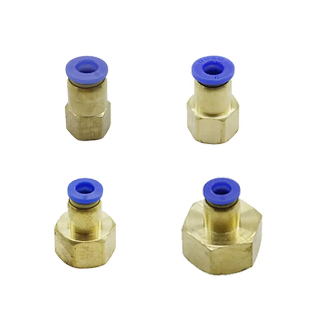 Интерфейс шлангов 6 мм 1/4 &quot1/2&quot 1/8 &quot3/8&quot Женская нить прямые пневматические